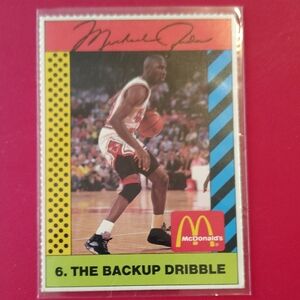 Michael Jordan 1990 McDonald's #6 The Backup Dribble Chicago Bulls Basketball